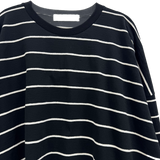 sheer striped long sleeve