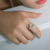Drop Heart Ring