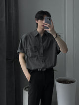 ASCLO Nylon Pigment Short Sleeve Shirt (5color)