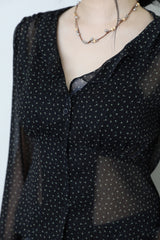 Rosalyn Flower Chiffon Blouse