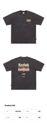 レシピスノーウォッシュドTシャツ【ブラック】