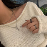 Surge Dot Line Open Ring