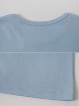 ベーシックパステルリブショートTシャツ (7color)