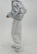 GLOSSY PEARL SHINY NUPSI SHORT PADDING - 2 COLOR