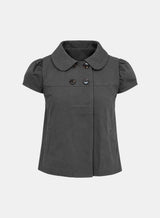 Jessie Puff-Sleeve Half Coat