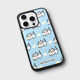 daisy cat pattern epoxy bumper case