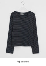Kimber Stripe Round Long Sleeve Tee