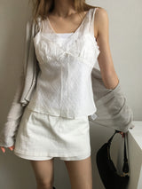 Lace square neck camisole