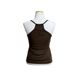 (3color) Heart Shell Shirring Y-Back Camisole