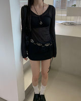 ローミニスカートパンツ