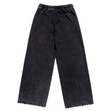25SS オーバーサイズウォッシングワイドパンツ ブラック
