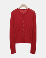 Meltin Snap-Button Sheer Cardigan