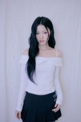 Plum Pleats Skirt (Black)