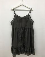バックレスラッフルワンピース (3color)