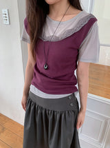 Fog Button Midi Skirt