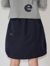 NYLON BALLOON SKIRT (NAVY)