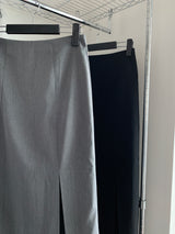 Lower Slit Long Skirt (2 colors)