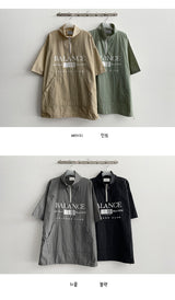 Cuchen アノラック半袖ジップアップ
