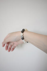Bubble Tea Crystal Stone Bracelet handmade