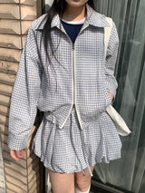 LIGHT CHECK BLOUSON (2C)