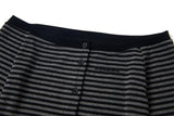 Off-Shoulder Button-Up Stripe Knit 232514000