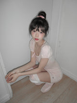 [MADE] Beniel Stripe Ribbon Mini Dress