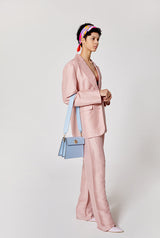 LUVEL shoulder mini leather bag / Pastel Blue