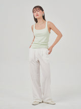 Gleam wide pants (white)
