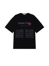 Teach Tokyo lettering short-sleeved T-shirt 3C