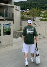 ography Alaska Mountain Overfit Short Sleeve