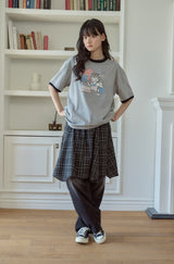 26SS★ Sweet Kitty Pigment Ringer Tee