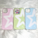 [made] brush star light green phone case (hard)