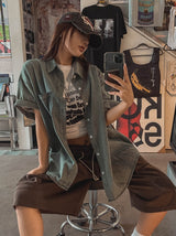 ドリーミングプリンティングオーバー半袖Tシャツ