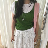 エードベーシックフィットリブド半袖Tシャツ (5 Colors)