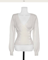 beret wool side unbalanced button wrap cd