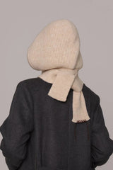 Hand-Stitched Decor Knit Balaclava Beanie