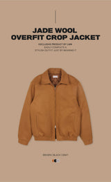 LMN Jade Wool Oversized-Fit Cropped Jacket (3 colors)