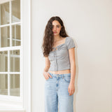 Round Hole T-shirt (grey)