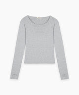 [BELLIDE MADE] Cookie, stripe finger hole T-shirt