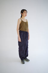 Linen blend Cutout top, Brown