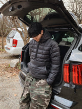 Brushed) Military cargo sweatpants