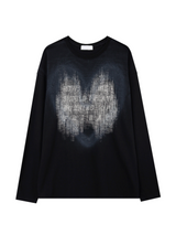 ハンドスプレーブラッシュ長袖Tシャツ