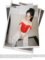off-shoulder frill corset pad tube top