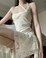 ラビアンフリルローズトップ (ivory)