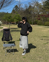 イージーサイドスナップバミューダスウェットパンツ
