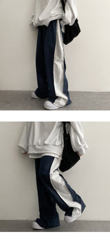 Hip Slit Coloring Pocket Wide Pants