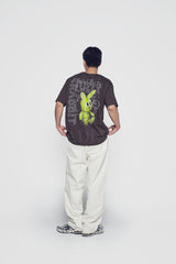 24FW レトロラビットショートスリーブTシャツ ブラウン