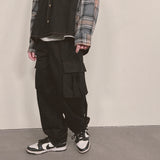 strap elastic pants_black