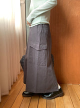 Ferns Cargo Cotton Long Skirt