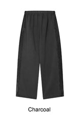 Raven Velvet Track Pigment Brushed Pants
